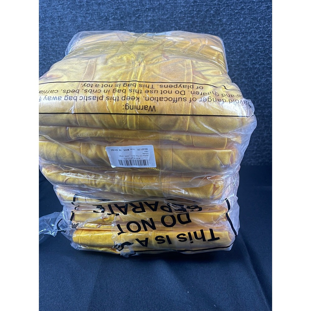 Leumol 24 Pcs 2023 Gold Graduation Gowns Size 54‎ Large Bulk Lot BEU0139 NEW
